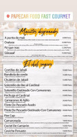 Pa' Pecar menu
