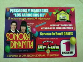 Los Jarochos menu