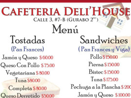 Cafeteria Deli'house menu