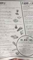 La Montaña menu
