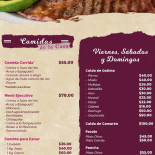El Forastero menu
