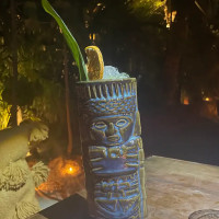 Rosa Negra Tulum drink